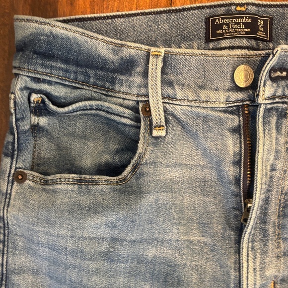 Abercrombie & Fitch Light Blue Flare Jeans - Picture 3 of 6